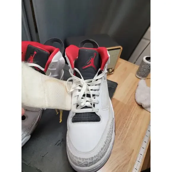 Nike Air Jordan Son Of Mars White-Gym Red-Black Sz 13 [512245-112]